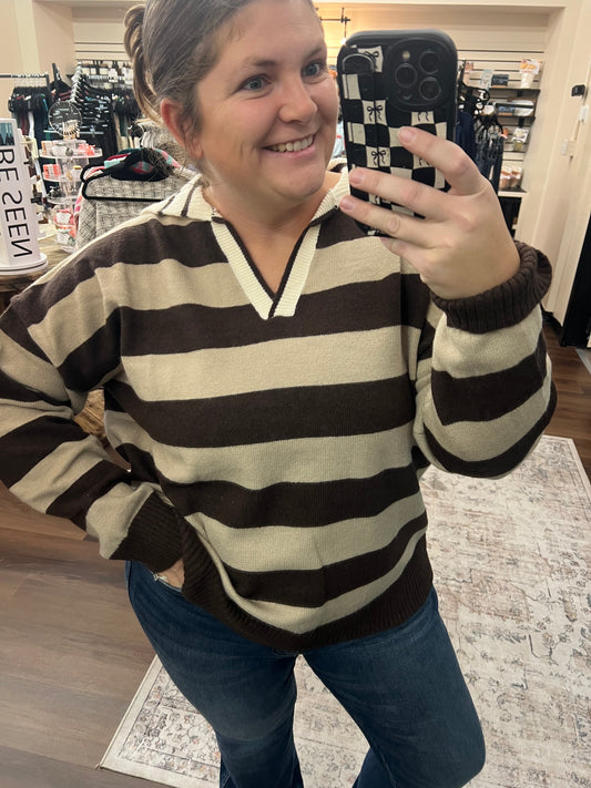 Classy Collared Sweater