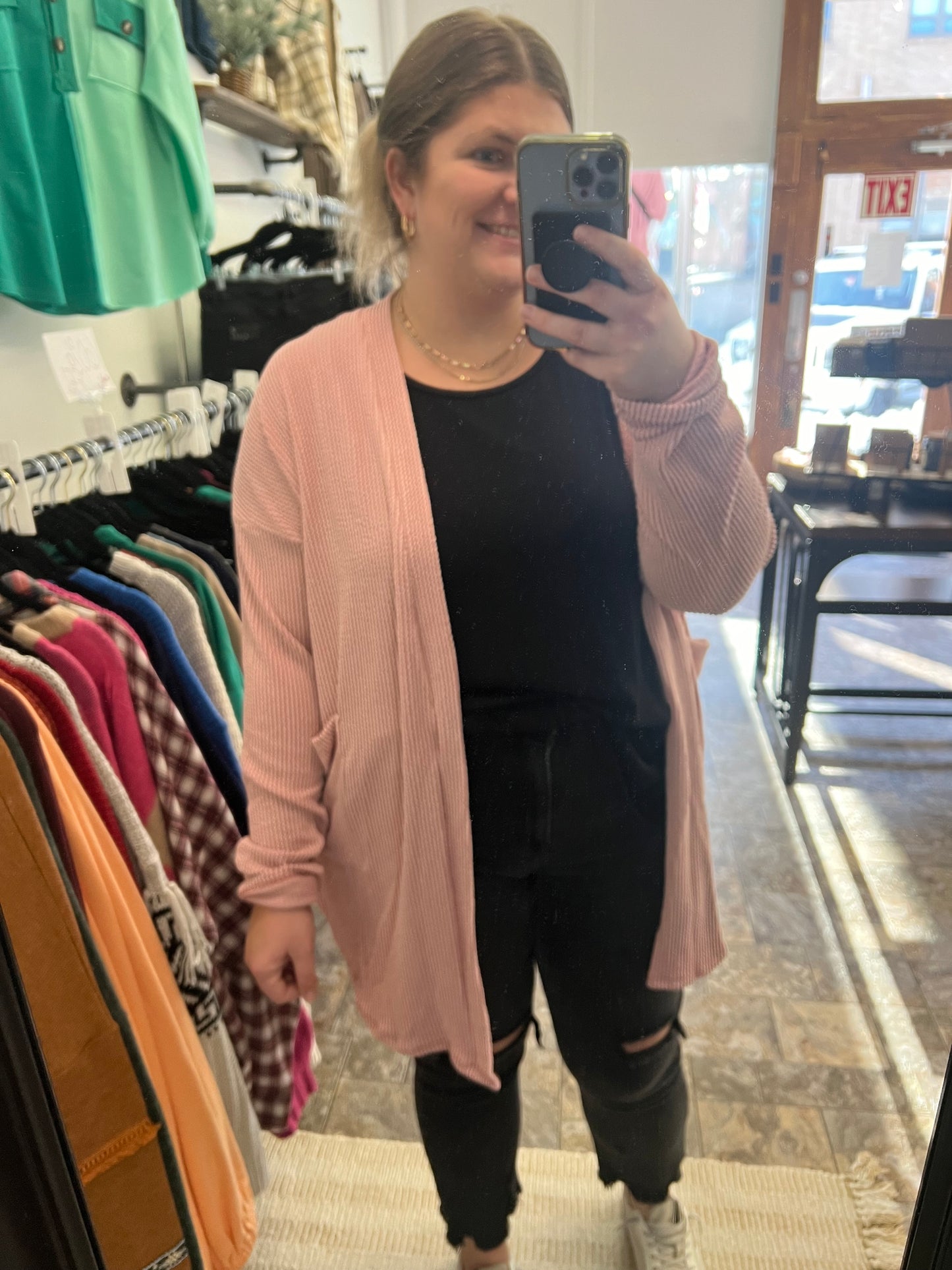 Ava Mauve Cardigan