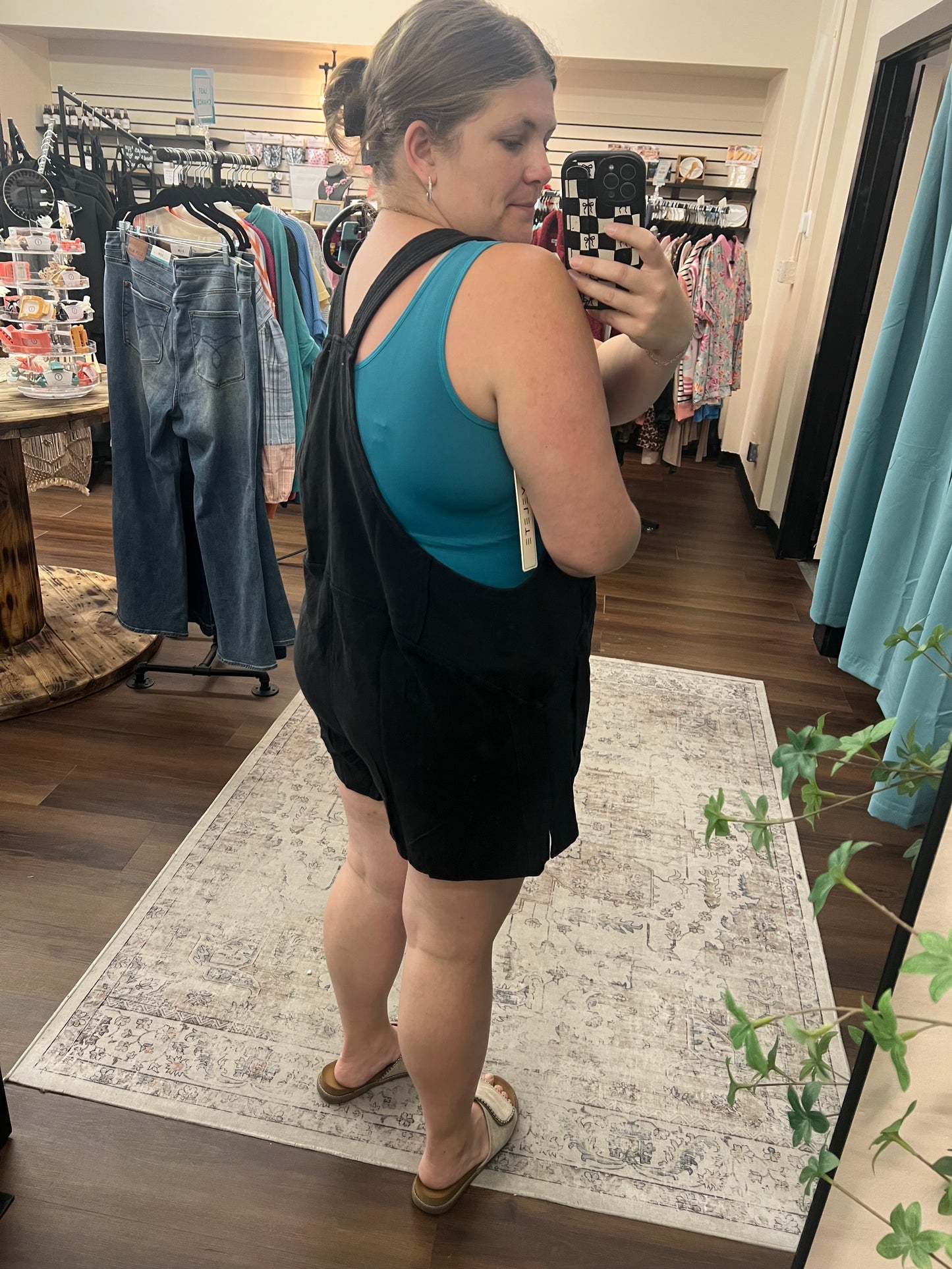 Beach Please Romper - Black