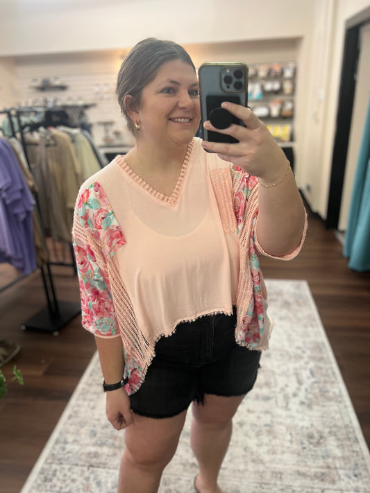 Patched Floral Tee