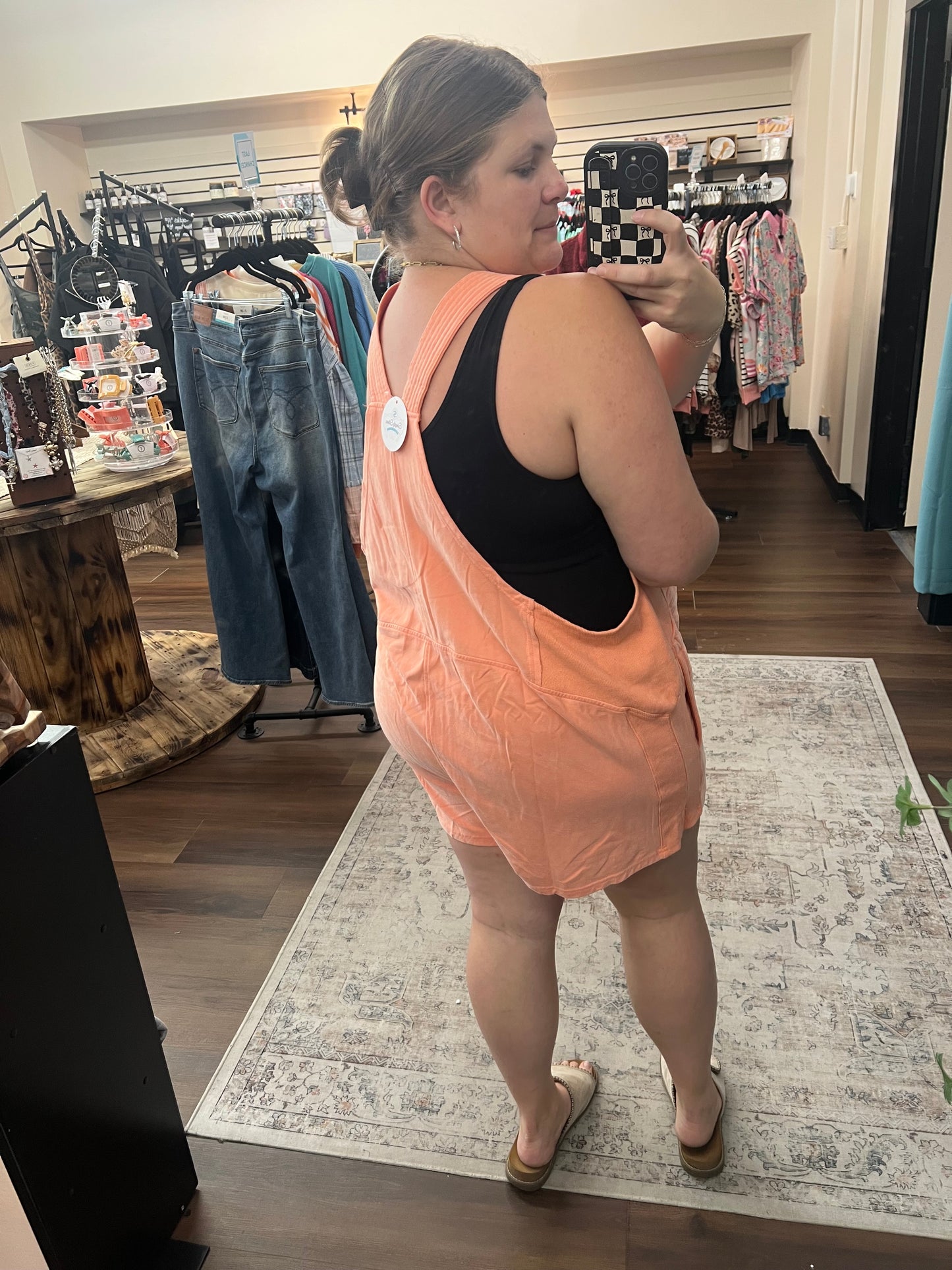 Beach Please Romper - Coral