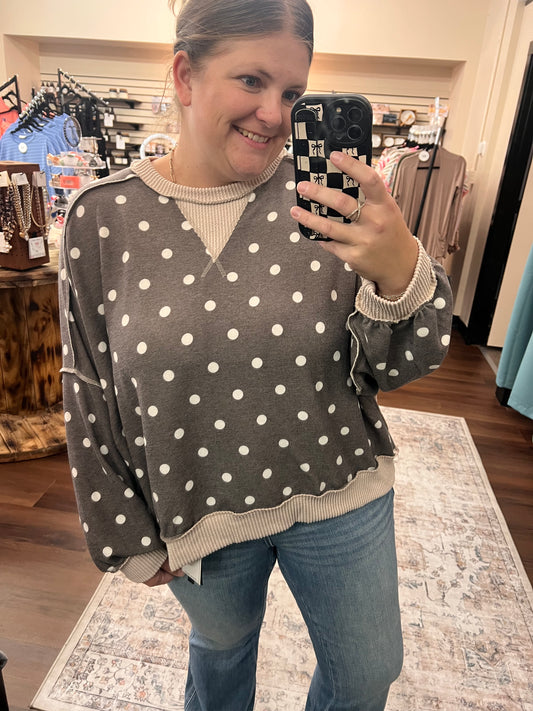 Polka Dot Pullover