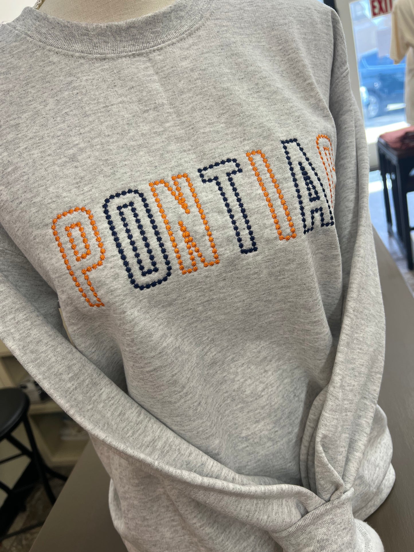 Pontiac Embroidered Sweatshirt