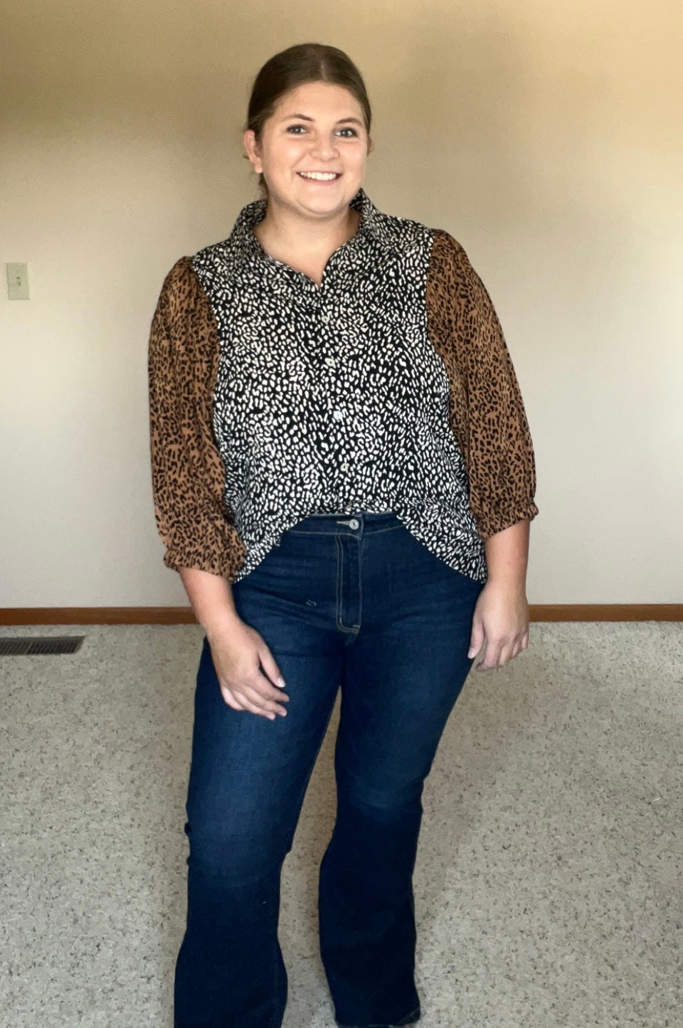 Leopard Print Blouse