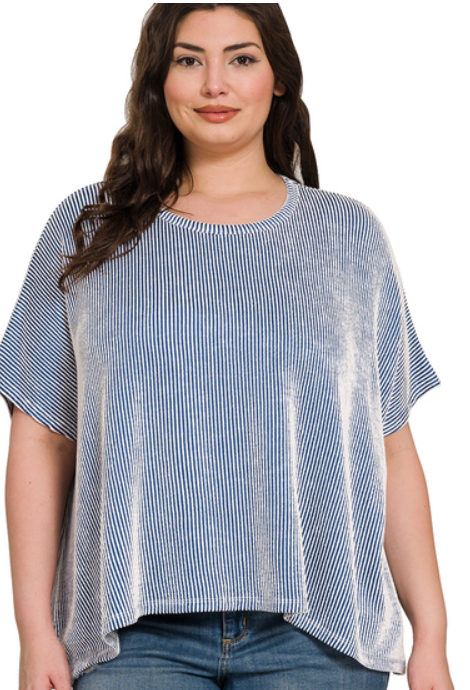 Ribbed Oversized Tee