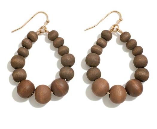 Beaded Teardrop Earring