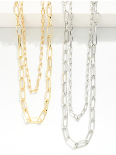 Layered Clip Necklace