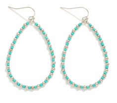 Beaded Teardrop Earring