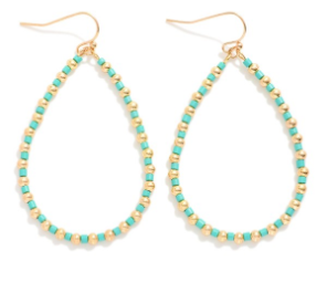 Beaded Teardrop Earring