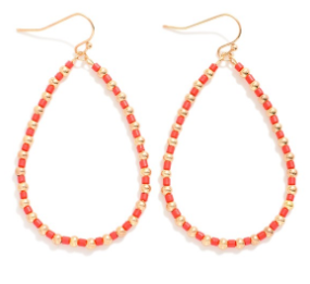 Beaded Teardrop Earring
