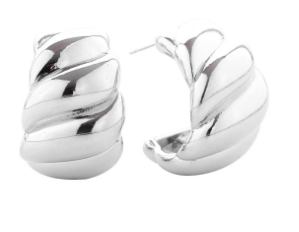 Chunky Ridged Hoops