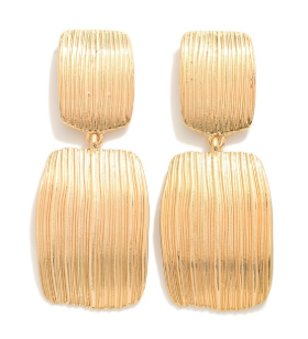Linked Brush Stroke Drop Earring