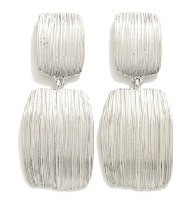 Linked Brush Stroke Drop Earring