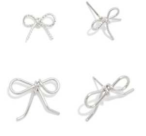 Bow Earring Set - 2 Colors