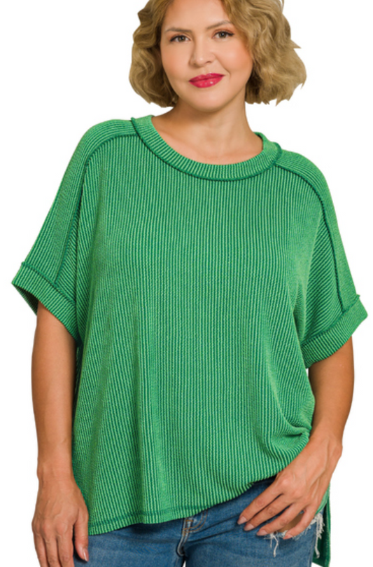 Kelly Ribbed Tee