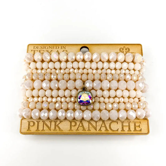 Pink 9 Piece Bracelet Set